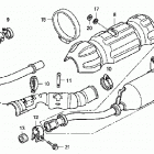 TRX500FA Глушитель