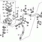 TRX680FA Главный тормозной цилиндр -передний