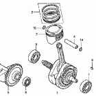 TRX300X Коленвал