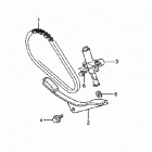 TRX250TM Цепь,натяжитель