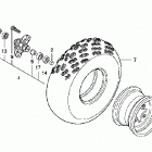 TRX450R Переднее колесо