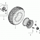 TRX500FA Заднее колесо
