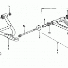 TRX680FA Передний рычаг