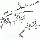 TRX250X Педали -подножки