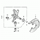 TRX420TE Front knuckle (2wd)