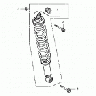 TRX250TE Задний амортизатор