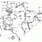 TRX450R Главный тормозной цилиндр - передний
