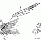 TRX450R Наклейки 1