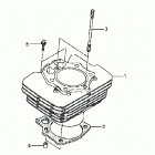 TRX500FPM Цилиндр