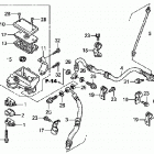 TRX500FA Главный тормозной цилиндр - передний