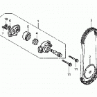 TRX250TM Масляный насос