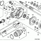 TRX420FE Редуктор задний