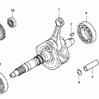 TRX420FE Коленвал,поршни