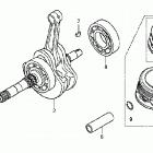 TRX250TM Коленвал,поршни