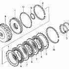 TRX680FA Сцепление (пониженая)
