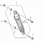 TRX300X Задний амортизатор