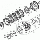 TRX250X Сцепление