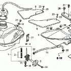 TRX250X Топливный бак