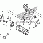 TRX700XX Gear shift drum@gear     shift fork