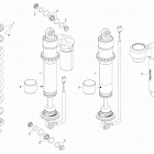 Xtrim Commander (2-Stroke) Задний амортизатор вертикальный