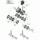 Rave RS (2-Stroke) 01- Crankshaft And Piston - 600 RS