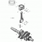 Rave (4-Stroke) 01- Crankshaft, Pistons And Balance Shaft - 600 AC...