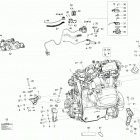 Adventure GT (4-Stroke) 01 - двигатель и опоры двигателя - 1200 4-ТЕС