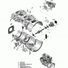 Commander STD 01- Crankcase And Water Pump - 600 E-TEC