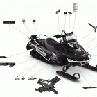 Xtrim Commander (2-Stroke) 09- Decals - 800 E-TEC Touratech