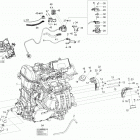 Adventure GT (4-Stroke) 01 - двигатель и опоры двигателя - 900 асе