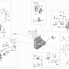 69 YETI Army 600 E-TEC Двигатель и крепление