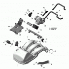 Adventure GT 1200 4-TEC Коллектор воздухозаборника и корпус дросселя