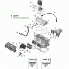 Rave RE 800R E-TEC Цилиндр и система впрыска