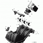 Xtrim SC 900 ACE Коллектор воздухозаборника и корпус дросселя