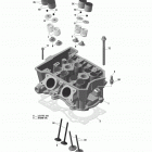 Xtrim 600 ACE Головка цилиндров и выпускной коллектор
