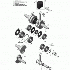 Xtrim SC 600 E-TEC Коленвал и поршни