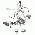 Rave RE 800R E-TEC Цилиндр и система впрыска