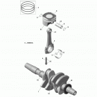 Xtrim 600 ACE Коленвал и поршни