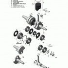 Adventure GT 600 E-TEC Коленвал и поршни