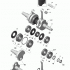 Xtrim Commander 600 E-TEC Коленвал и поршни