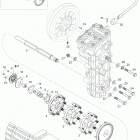 YETI Pro V-800 Привод гусеницы