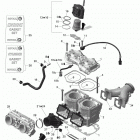 49 Ranger 600 E-TEC Цилиндр и система впрыска