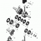 Xtrim Commander Limited 600 E-TEC Коленвал и поршни
