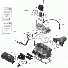 Rave RE 800R E-TEC Цилиндр и система впрыска