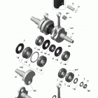 Rave RE 600 E-TEC Коленвал и поршни
