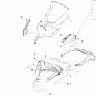 Xtrim Commander Limited 600 E-TEC Стекло ветровое и консоль