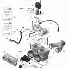 Rave RE 600 E-TEC Цилиндр и система впрыска
