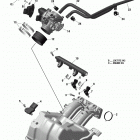 Rave 600 ACE Коллектор воздухозаборника и корпус дросселя