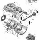Xtrim Commander Limited 600 E-TEC Картер и водяной насос