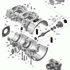 Xtrim Commander Limited 600 E-TEC Картер и водяной насос